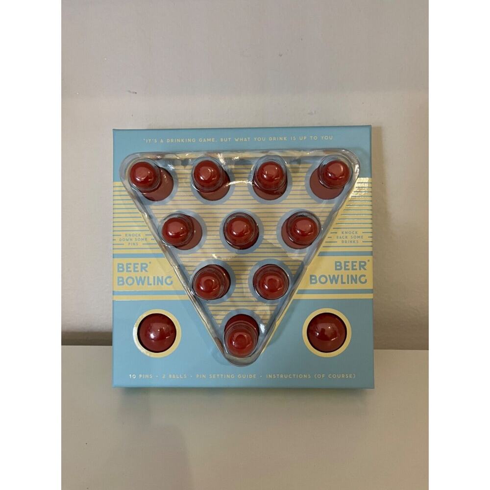 Brass Monkey Beer Bowling Drinking Game Set (Board Game)